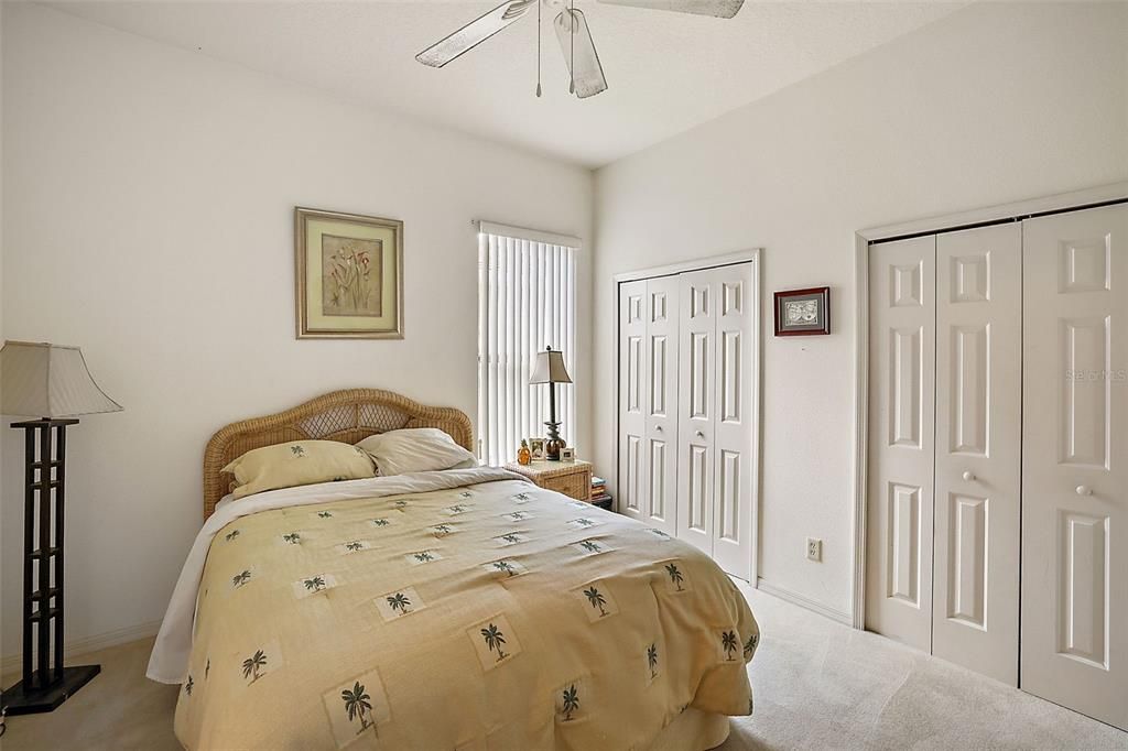 Guest Bedroom - 12X12 - has pocket door to Bath, providing privacy for your guests.