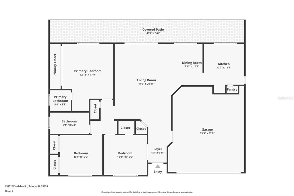 合同活跃: $425,000 (3 贝兹, 2 浴室, 1240 平方英尺)