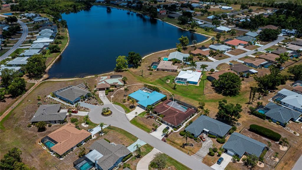 Long lake views plus a nice greenbelt for added privacy