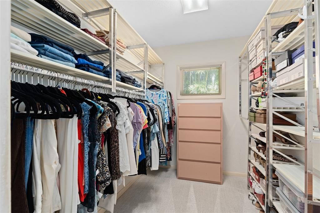 One of Two walk In Closets