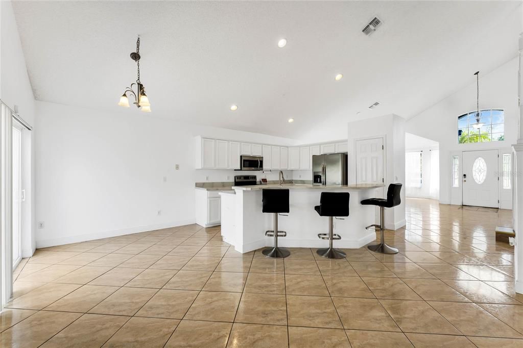 KITCHEN/DINETTE/LIVING ROOM