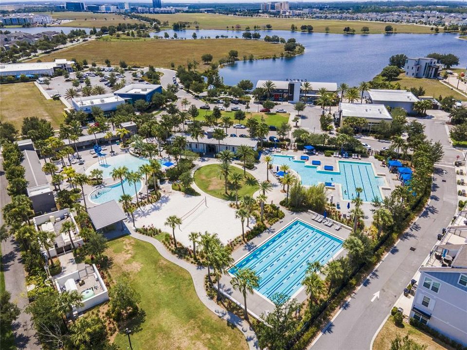 Laureate Park is a one-of-a-kind community that offers residents resort style community pools, tennis courts, fitness center, cable tv, internet, several playgrounds & parks, a community garden, dog park, soccer complex and more!
