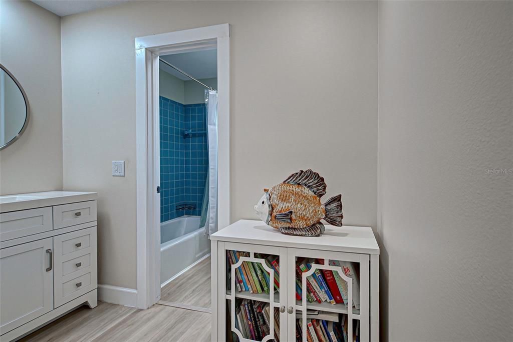 Guest room bath and vanity