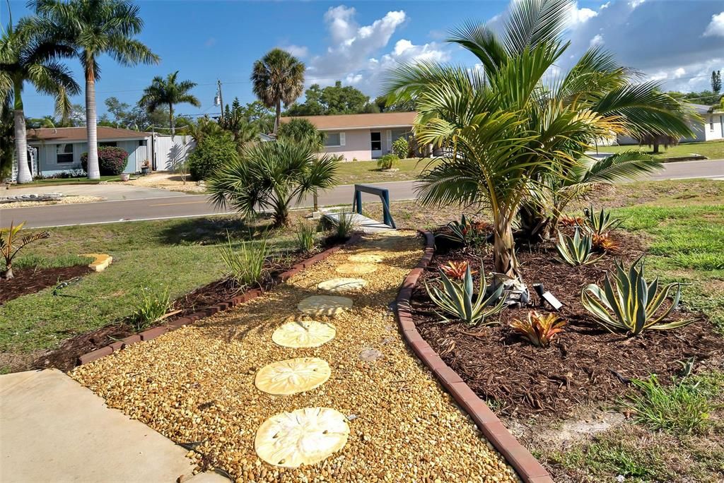 Walkway out from the front door