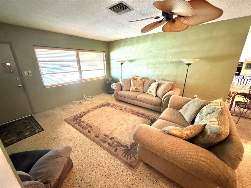 The entire home has terrazzo flooring.