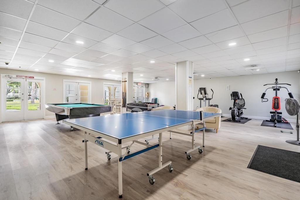 Remodeled Fitness & Game Room