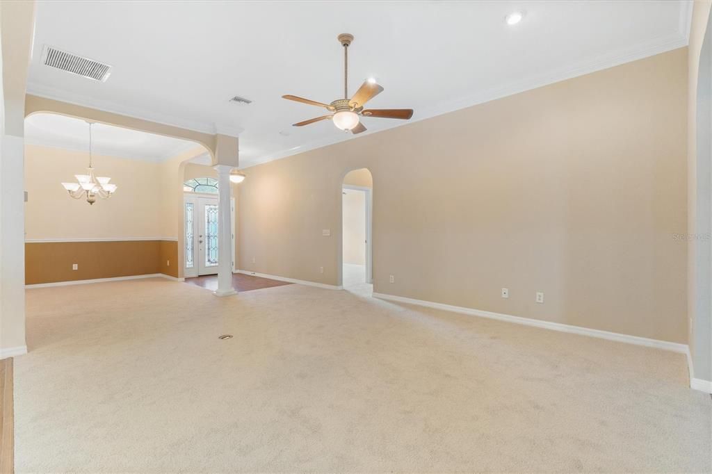 Looking to Dining Room from Living Room