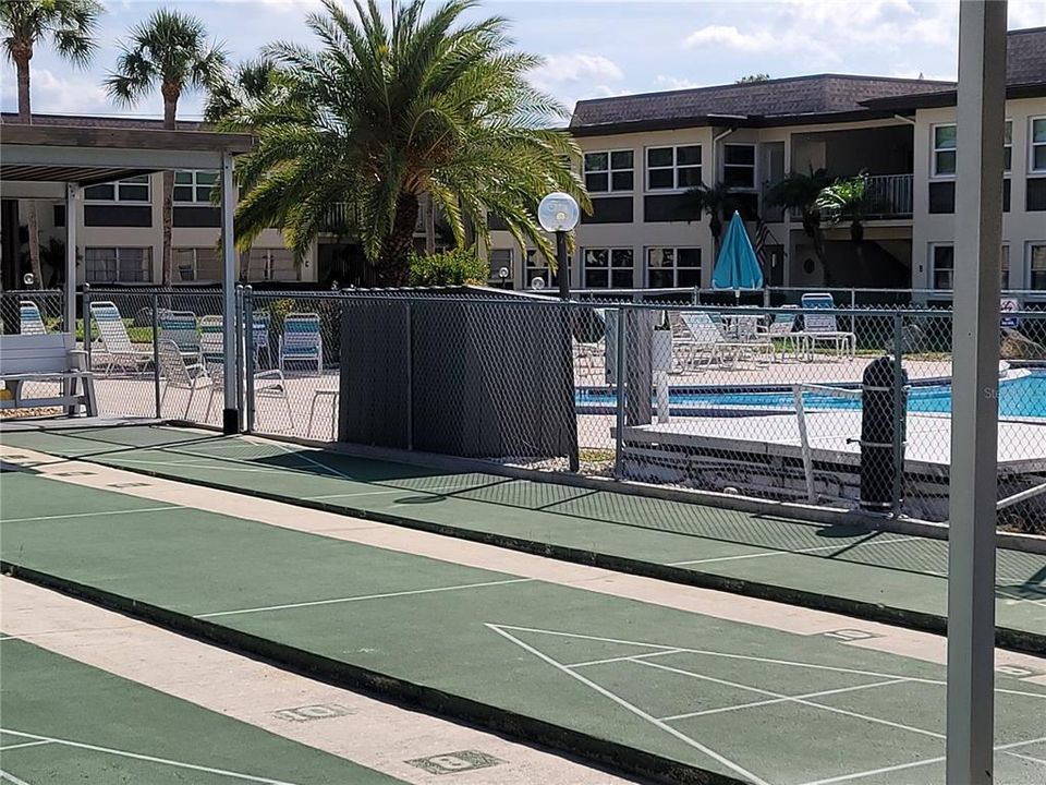 Second pool and shuffleboard court