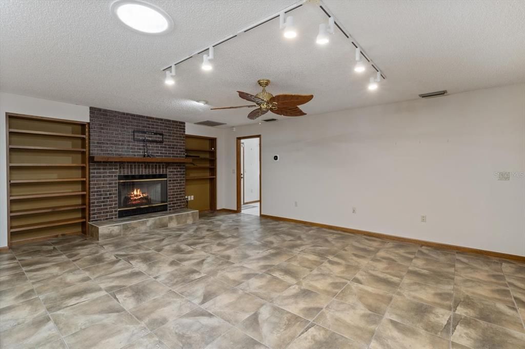 Family Room with fireplace