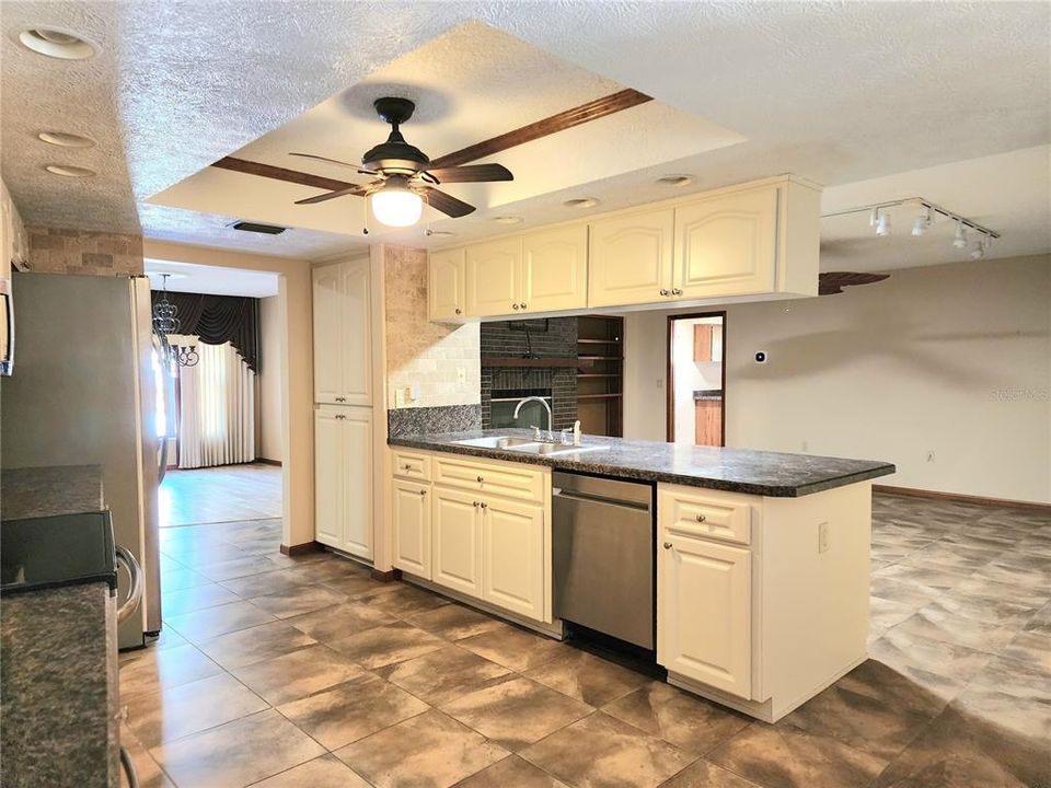 Family Room with fireplace