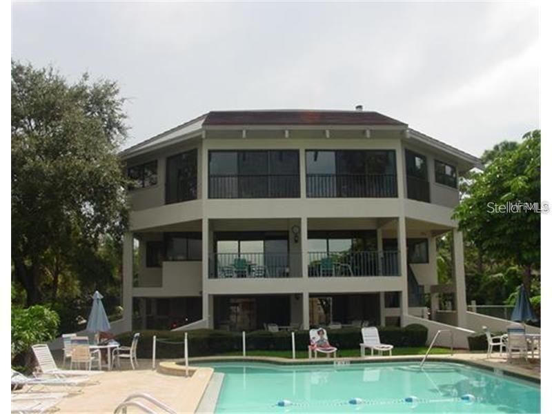 The Club house overlooks the ocean.