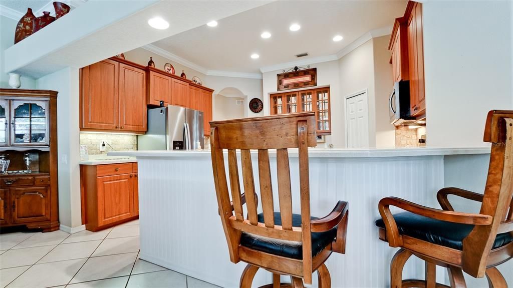 Bar area in Kitchen