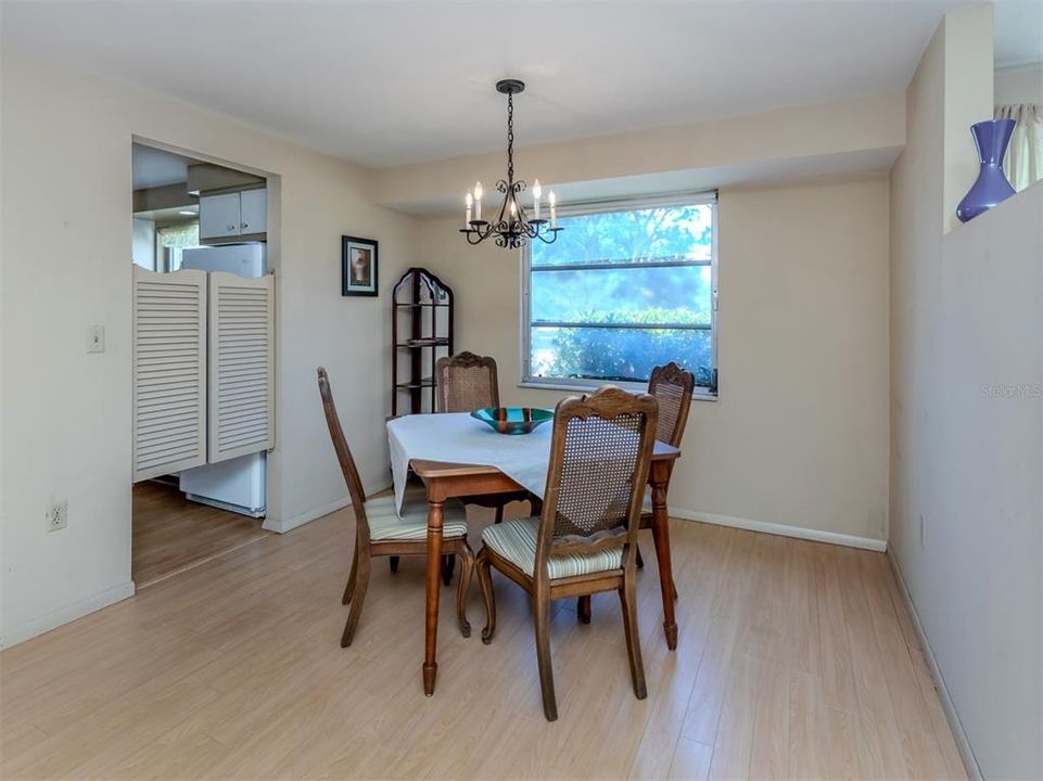 Dining area with direct access to kitchen