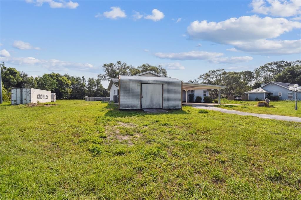 Shed(s) and Trailer view