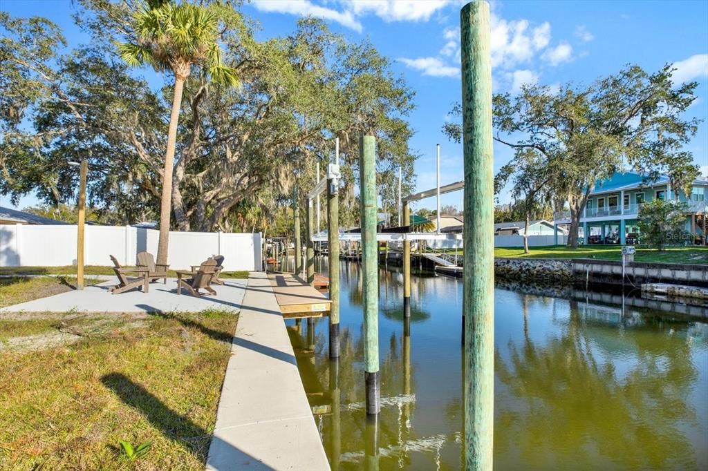 New Boatlift - Rear Yard - New Trex Decking - New Patio and Walkways