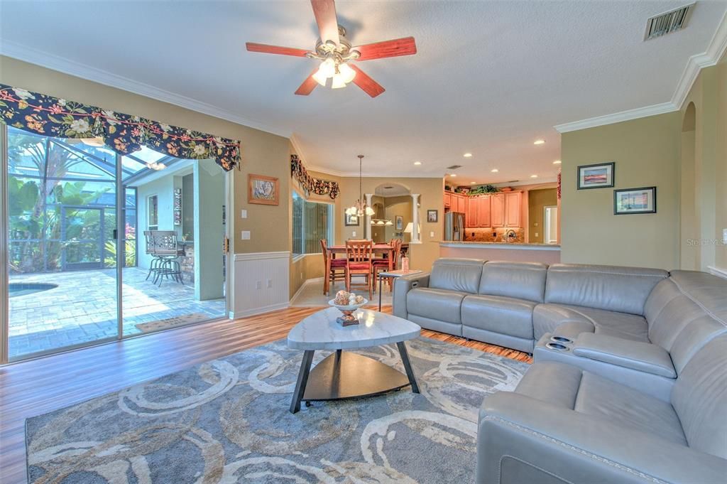 Family Room and Kitchen