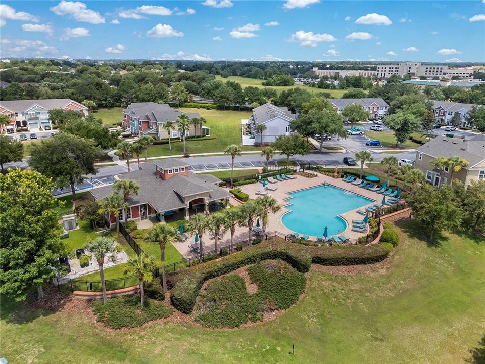 Clubhouse with beautiful pool area