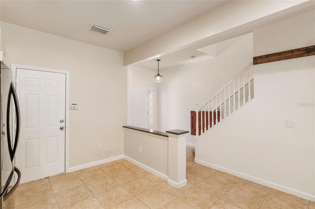 Breakfast nook in kitchen