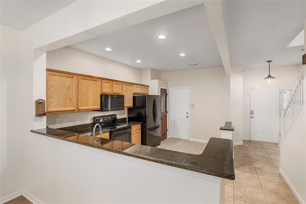 Bright, open-concept kitchen