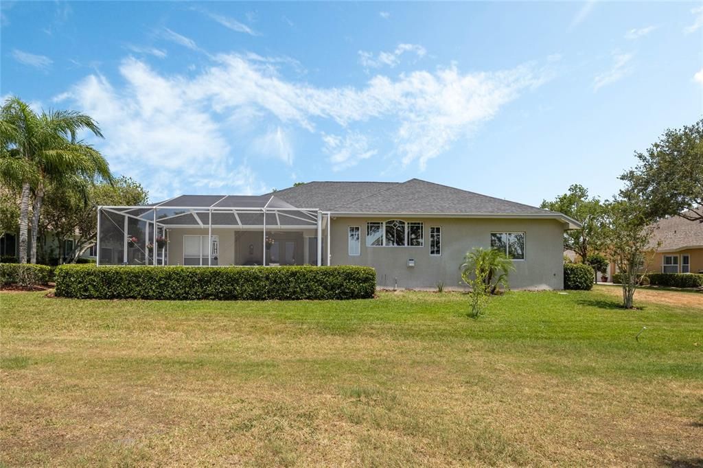 Great pool area overlooking golf course