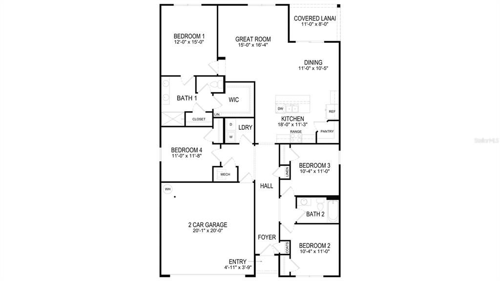 Active With Contract: $318,990 (4 beds, 2 baths, 1774 Square Feet)