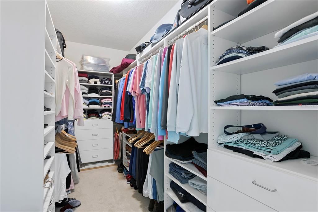 Primary Designer Walk-In Closet