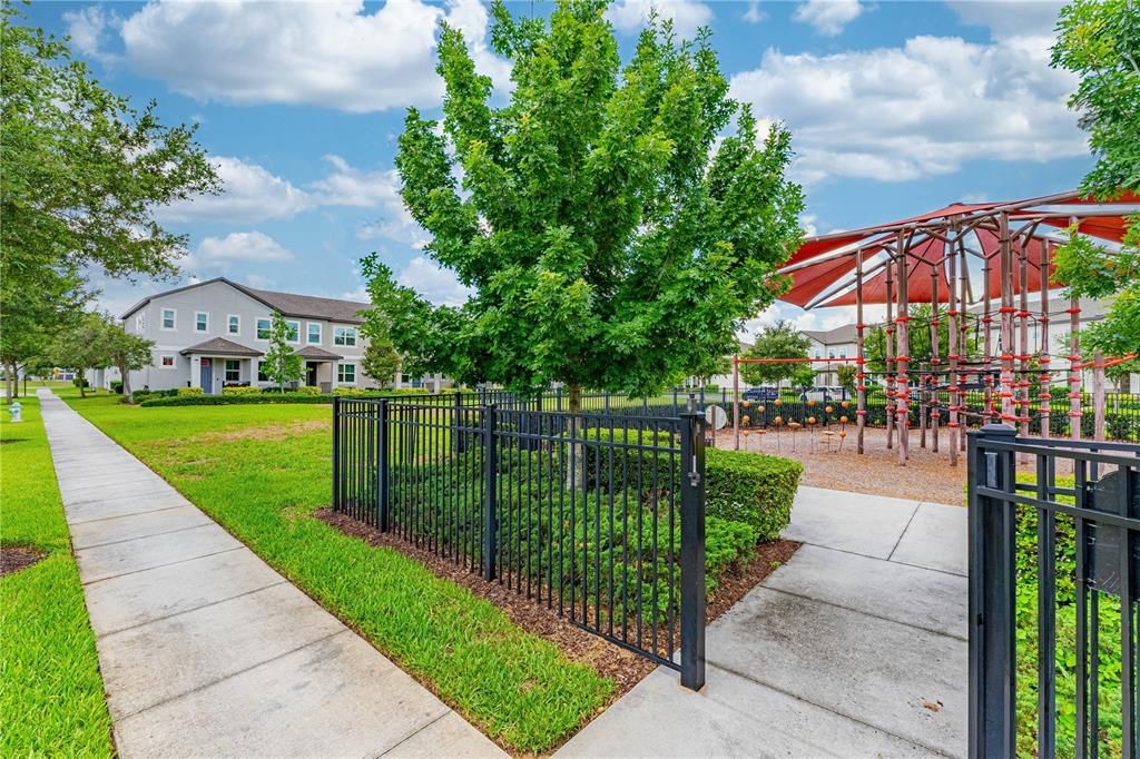 Playground is right in front of the home