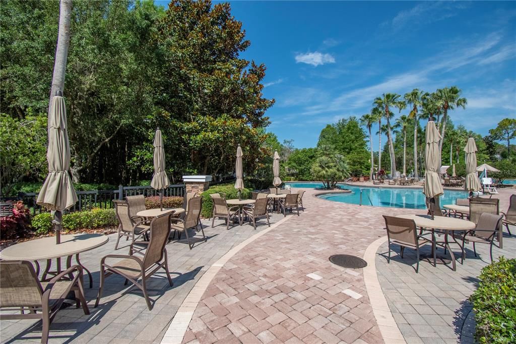 Terrace around Lagoon pool at the Lodge