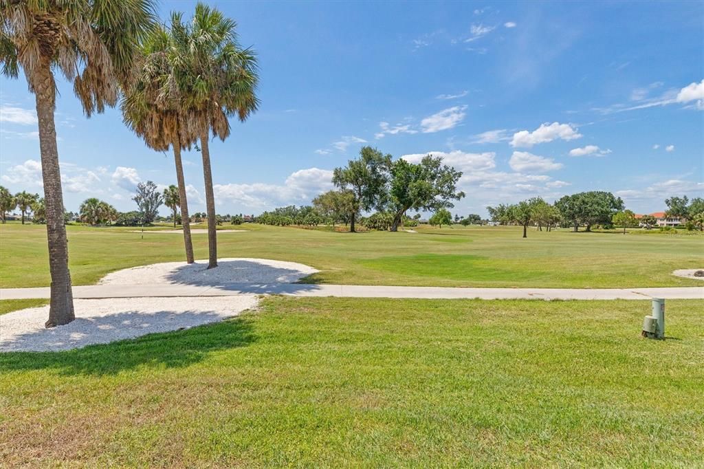 Golf course view! (You never need to mow!)