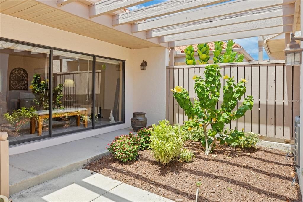 Lovely courtyard entrance