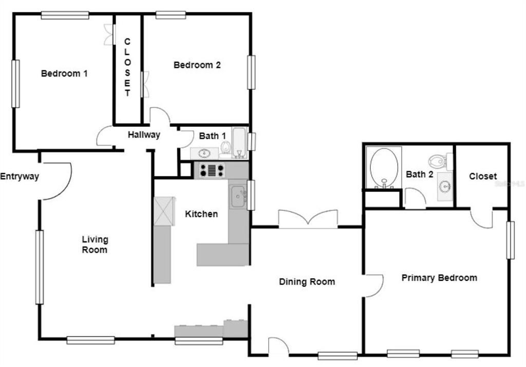 2001 49th St N, St. Petersburg, FL 33710 - FLOOR PLAN