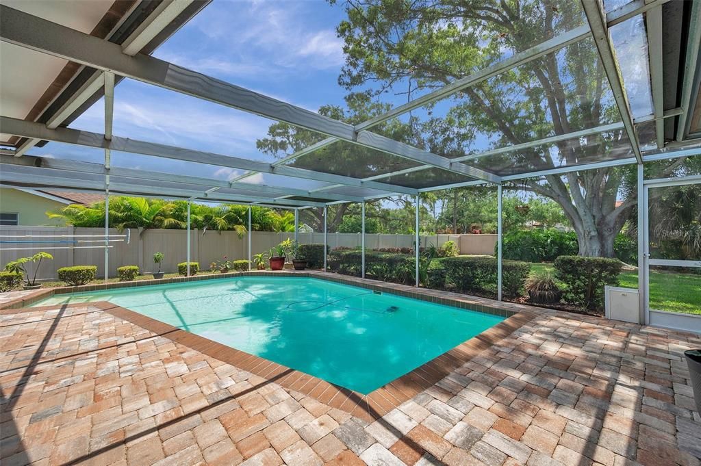 Pool Surrounded By Pavers