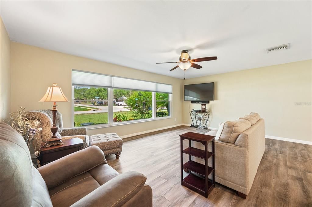 Light Bright Living Room With Pull Down Blinds