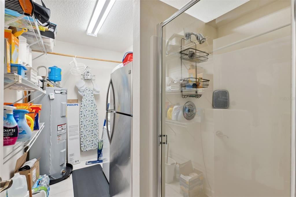 Laundry Area With Shower