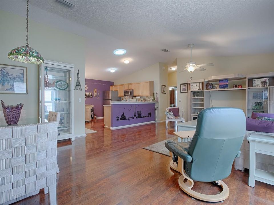 Living Room 1 /Kitchen- Open Concept- Green chair does not convey.