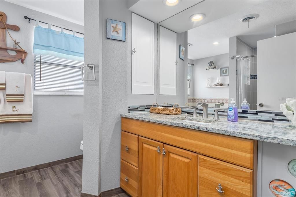 Guest Bathroom with new floors