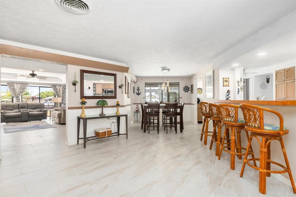 New Tile floors in all main living areas