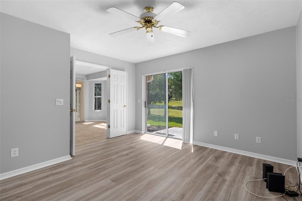 Guest Bedroom with new flooring