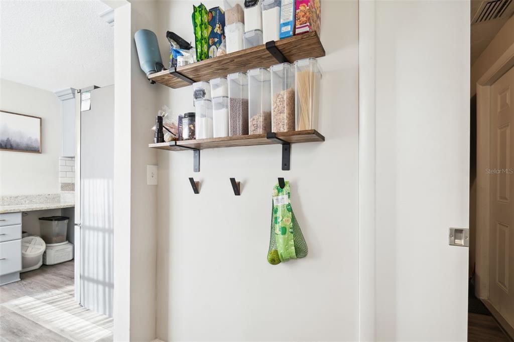 Hallway leading to Laundry room