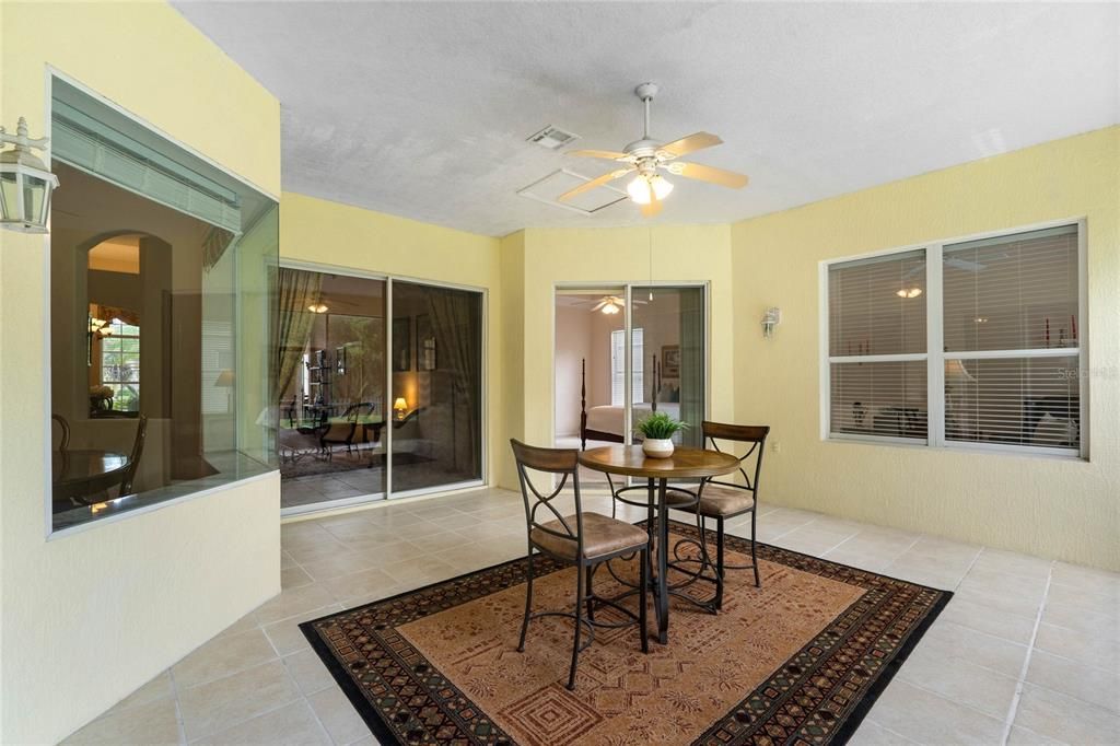 Enclosed Back Patio w AC From Family Room