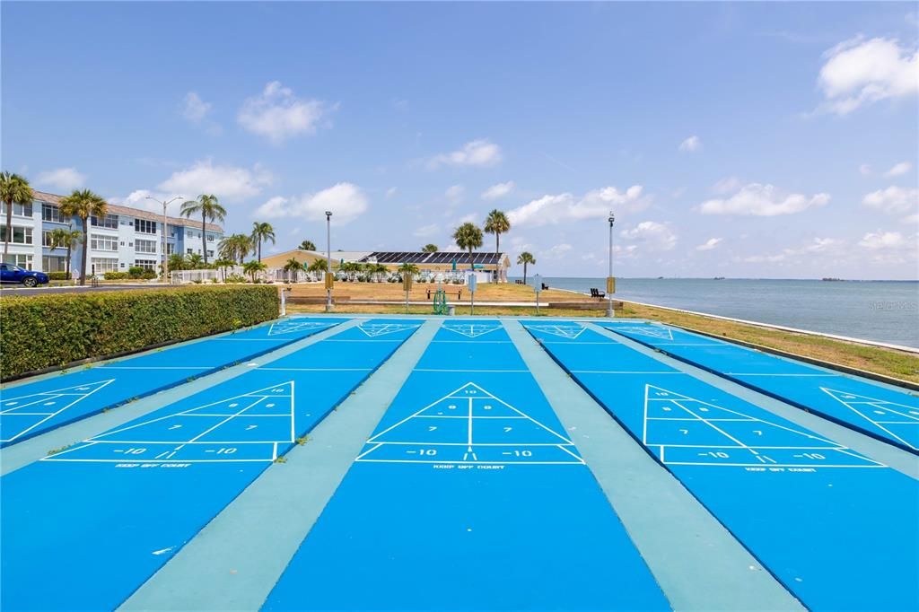 Shuffleboard courts