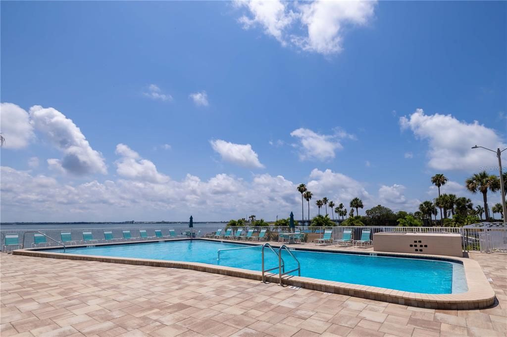 Water view from community pool