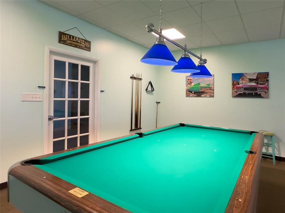 Billiards Table in Clubhouse