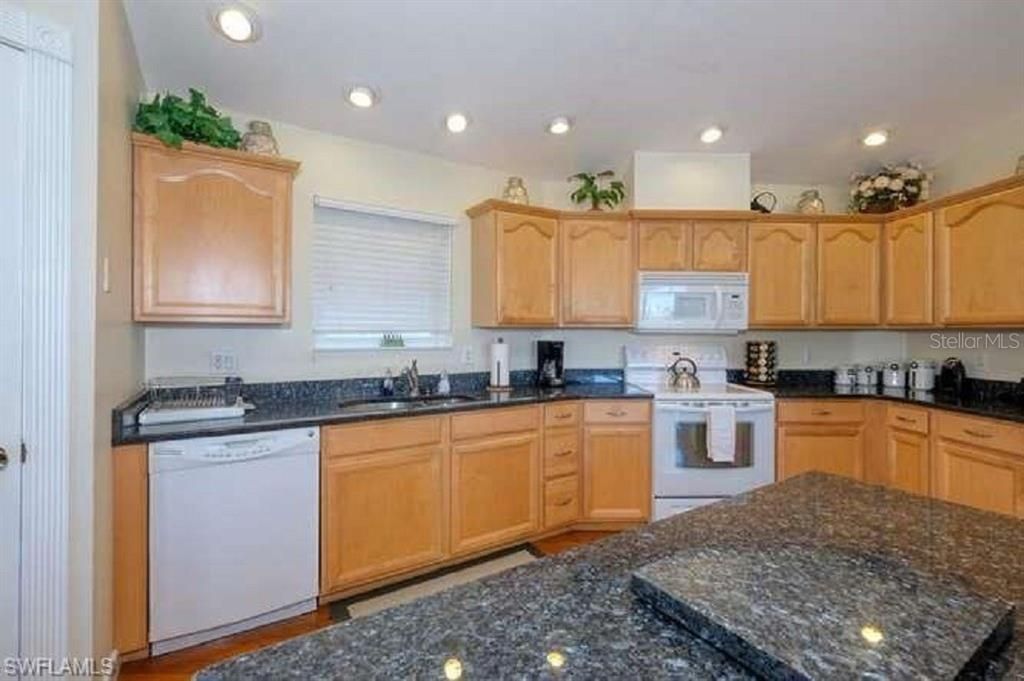 Fully stocked kitchen