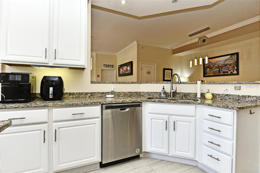 Kitchen with Granite counters