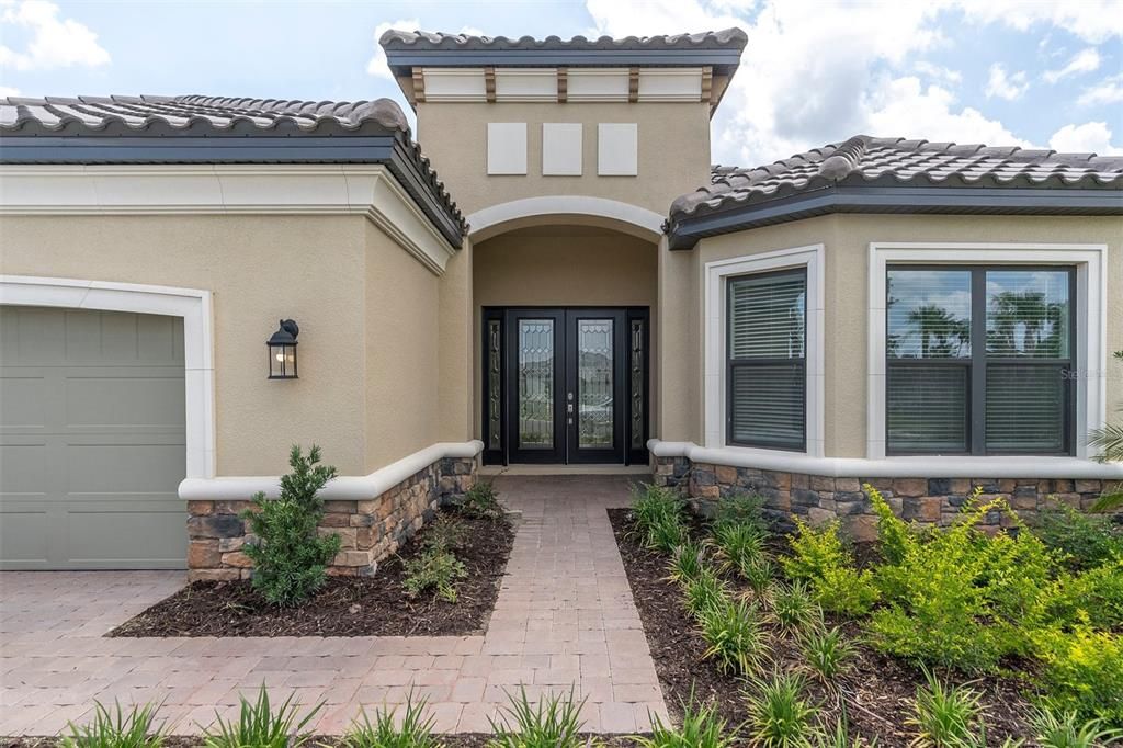 Extended Double Glass Front Door