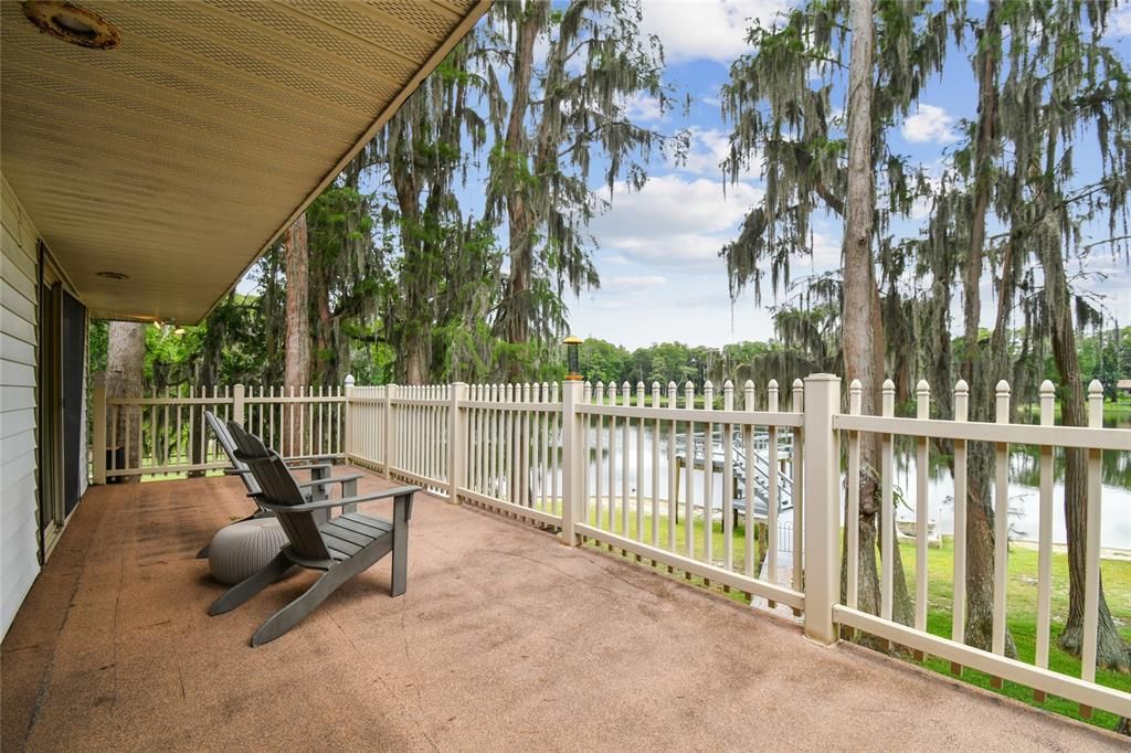 View from second story deck