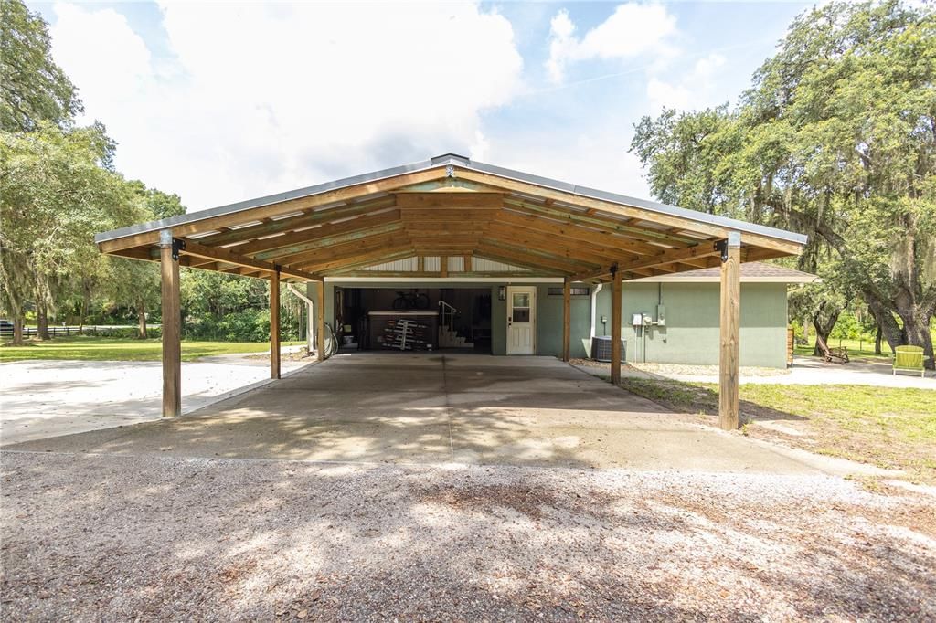 Carport for additional parking Main House