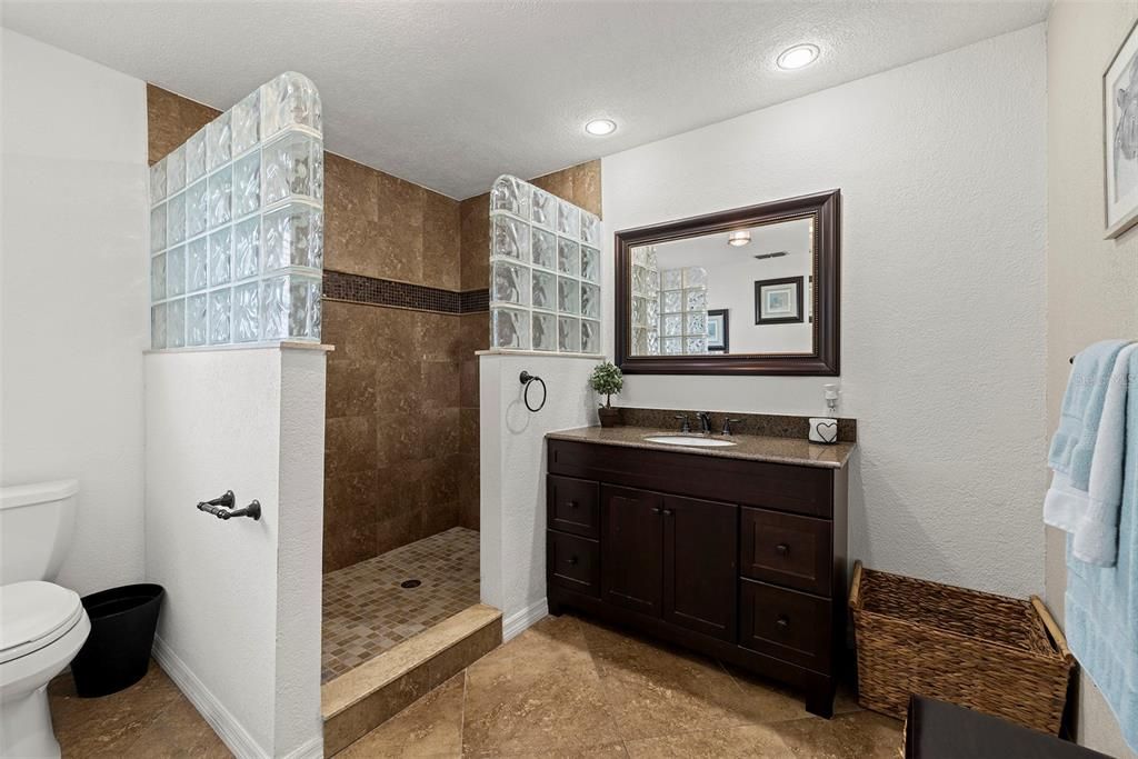 Bathroom 2 updated with walkin shower and tub