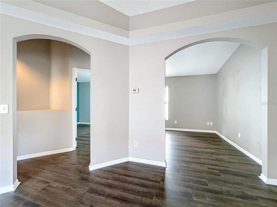 Bonus Room and Hallway View from Living Room